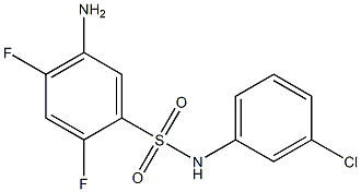 5-amino-N-(3-chlorophenyl)-2,4-difluorobenzene-1-sulfonamide 구조식 이미지