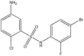 5-amino-N-(4-bromo-2-fluorophenyl)-2-chlorobenzene-1-sulfonamide Structure