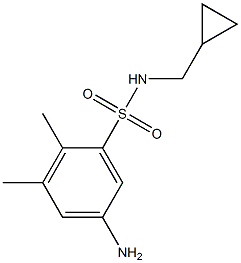 5-amino-N-(cyclopropylmethyl)-2,3-dimethylbenzene-1-sulfonamide 구조식 이미지