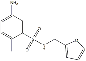 5-amino-N-(furan-2-ylmethyl)-2-methylbenzene-1-sulfonamide 구조식 이미지