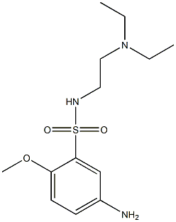 5-amino-N-[2-(diethylamino)ethyl]-2-methoxybenzene-1-sulfonamide Structure