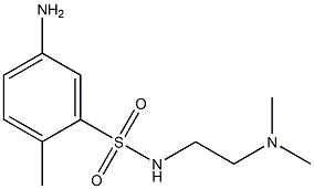 5-amino-N-[2-(dimethylamino)ethyl]-2-methylbenzene-1-sulfonamide Structure