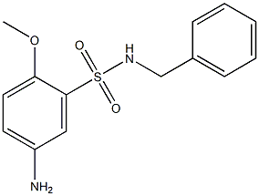 5-amino-N-benzyl-2-methoxybenzene-1-sulfonamide Structure