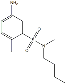 5-amino-N-butyl-N,2-dimethylbenzene-1-sulfonamide 구조식 이미지