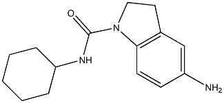 5-amino-N-cyclohexyl-2,3-dihydro-1H-indole-1-carboxamide 구조식 이미지