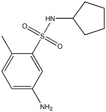 5-amino-N-cyclopentyl-2-methylbenzene-1-sulfonamide Structure