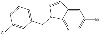 5-bromo-1-(3-chlorobenzyl)-1H-pyrazolo[3,4-b]pyridine Structure