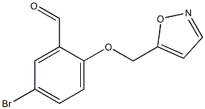 5-bromo-2-(1,2-oxazol-5-ylmethoxy)benzaldehyde 구조식 이미지