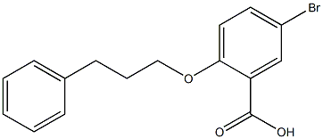 5-bromo-2-(3-phenylpropoxy)benzoic acid Structure