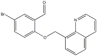5-bromo-2-(quinolin-8-ylmethoxy)benzaldehyde Structure