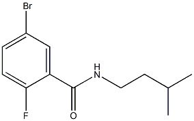 5-bromo-2-fluoro-N-(3-methylbutyl)benzamide Structure