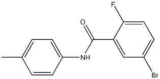 5-bromo-2-fluoro-N-(4-methylphenyl)benzamide Structure