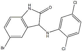 5-bromo-3-[(2,5-dichlorophenyl)amino]-2,3-dihydro-1H-indol-2-one 구조식 이미지