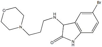 5-bromo-3-{[3-(morpholin-4-yl)propyl]amino}-2,3-dihydro-1H-indol-2-one Structure