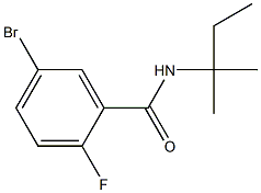 5-bromo-N-(1,1-dimethylpropyl)-2-fluorobenzamide Structure