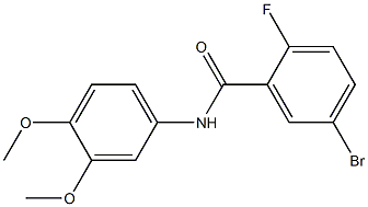 5-bromo-N-(3,4-dimethoxyphenyl)-2-fluorobenzamide Structure