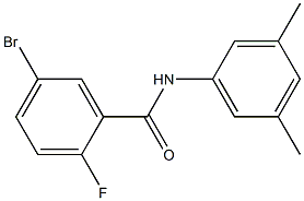 5-bromo-N-(3,5-dimethylphenyl)-2-fluorobenzamide 구조식 이미지