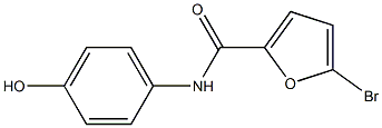 5-bromo-N-(4-hydroxyphenyl)furan-2-carboxamide 구조식 이미지