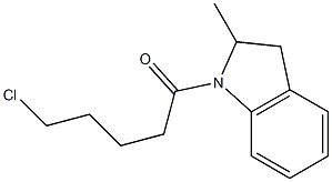 5-chloro-1-(2-methyl-2,3-dihydro-1H-indol-1-yl)pentan-1-one 구조식 이미지