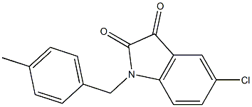 5-chloro-1-[(4-methylphenyl)methyl]-2,3-dihydro-1H-indole-2,3-dione Structure