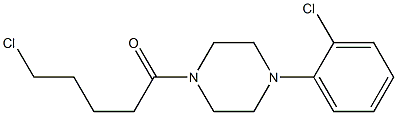 5-chloro-1-[4-(2-chlorophenyl)piperazin-1-yl]pentan-1-one Structure