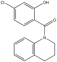5-chloro-2-(1,2,3,4-tetrahydroquinolin-1-ylcarbonyl)phenol Structure