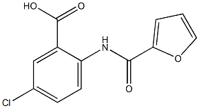 5-chloro-2-(2-furoylamino)benzoic acid 구조식 이미지
