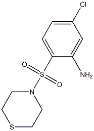 5-chloro-2-(thiomorpholine-4-sulfonyl)aniline Structure