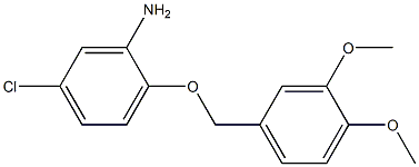 5-chloro-2-[(3,4-dimethoxyphenyl)methoxy]aniline Structure