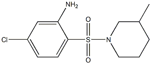 5-chloro-2-[(3-methylpiperidine-1-)sulfonyl]aniline Structure