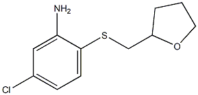 5-chloro-2-[(oxolan-2-ylmethyl)sulfanyl]aniline Structure