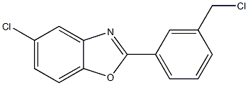 5-chloro-2-[3-(chloromethyl)phenyl]-1,3-benzoxazole Structure