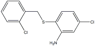 5-chloro-2-{[(2-chlorophenyl)methyl]sulfanyl}aniline Structure