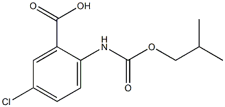 5-chloro-2-{[(2-methylpropoxy)carbonyl]amino}benzoic acid Structure