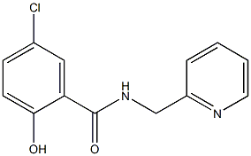 5-chloro-2-hydroxy-N-(pyridin-2-ylmethyl)benzamide 구조식 이미지