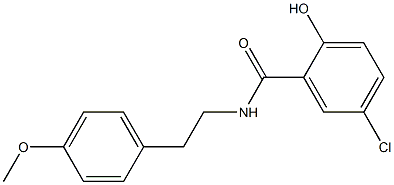 5-chloro-2-hydroxy-N-[2-(4-methoxyphenyl)ethyl]benzamide Structure