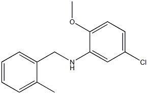 5-chloro-2-methoxy-N-[(2-methylphenyl)methyl]aniline 구조식 이미지