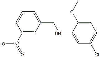 5-chloro-2-methoxy-N-[(3-nitrophenyl)methyl]aniline 구조식 이미지