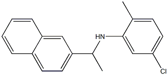 5-chloro-2-methyl-N-[1-(naphthalen-2-yl)ethyl]aniline Structure