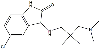 5-chloro-3-({2-[(dimethylamino)methyl]-2-methylpropyl}amino)-2,3-dihydro-1H-indol-2-one Structure