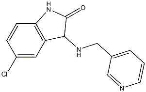 5-chloro-3-[(pyridin-3-ylmethyl)amino]-2,3-dihydro-1H-indol-2-one Structure