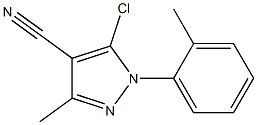 5-chloro-3-methyl-1-(2-methylphenyl)-1H-pyrazole-4-carbonitrile Structure