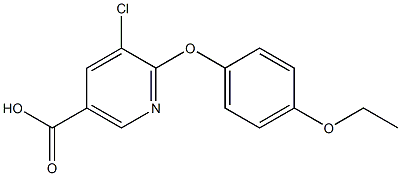 5-chloro-6-(4-ethoxyphenoxy)nicotinic acid 구조식 이미지