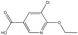 5-chloro-6-ethoxynicotinic acid Structure