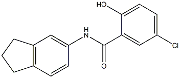 5-chloro-N-(2,3-dihydro-1H-inden-5-yl)-2-hydroxybenzamide Structure