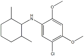 5-chloro-N-(2,6-dimethylcyclohexyl)-2,4-dimethoxyaniline 구조식 이미지