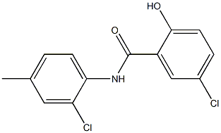 5-chloro-N-(2-chloro-4-methylphenyl)-2-hydroxybenzamide Structure