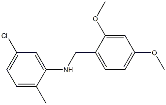 5-chloro-N-[(2,4-dimethoxyphenyl)methyl]-2-methylaniline 구조식 이미지