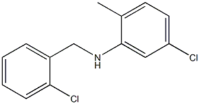 5-chloro-N-[(2-chlorophenyl)methyl]-2-methylaniline 구조식 이미지