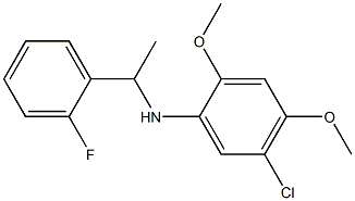 5-chloro-N-[1-(2-fluorophenyl)ethyl]-2,4-dimethoxyaniline Structure